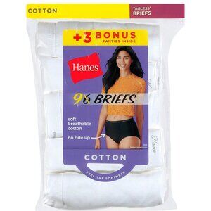 6+3 Bonus Pack Hanes Super Value Bonus Cool Comfort Cotton Brief Underwear
